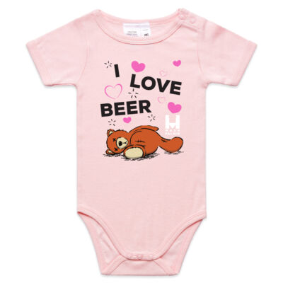 I Love Bear - AS Colour Organic Infant Mini-Me Onesie Thumbnail